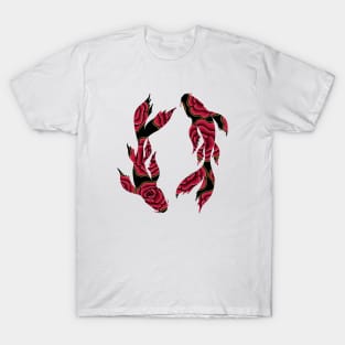 Floral Koi Fish T-Shirt